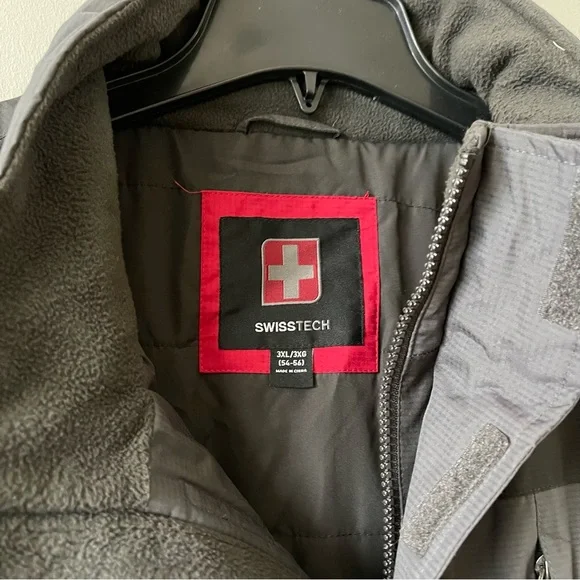 Swiss Tech Men's Charcoal Performance Jacket 3XL - Picture 6 of 15